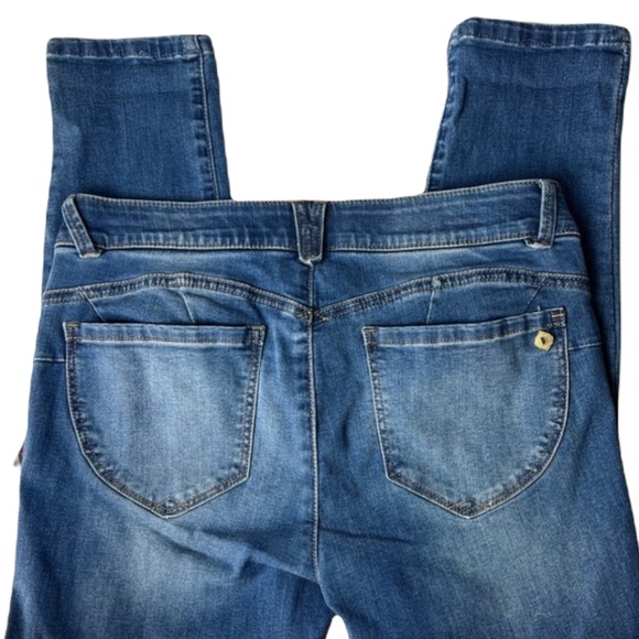 Democracy Ab Solution Ankle Skimmers Blue Denim Jeans - Picture 15 of 15